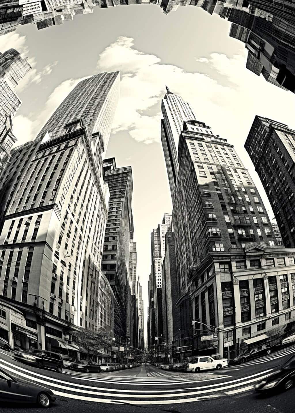 Fisheye on Manhattan